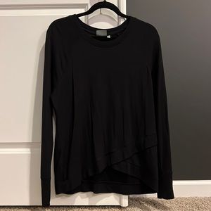 Athleta Black Cross Sweatshirt, size Large, good condition.